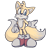 Size: 3000x3000 | Tagged: safe, artist:xdamyrax, miles "tails" prower, 2020, clenched fist, cute, head tilt, looking offscreen, signature, simple background, smile, solo, standing, transparent background