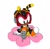 Size: 606x588 | Tagged: safe, artist:boyscout_badger, charmy bee, 2025, charmabetes, cute, dark skin, flower, looking down, mouth open, simple background, sitting, solo, white background