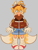 Size: 1536x2048 | Tagged: safe, artist:qrcoded, miles "tails" prower, human, 2025, aviator jacket, eye clipping through hair, fox ears, fox tail, freckles, goggles, grey background, humanized, jacket, leg warmers, looking at viewer, partially humanized, scarf, shorts, simple background, smile, solo, standing