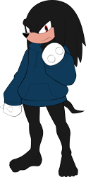 Size: 1073x2206 | Tagged: safe, artist:darkshiner8, 2022, barefoot, flat colors, hoodie, solo, spectre