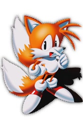 Size: 1000x1500 | Tagged: safe, artist:thesculpturema1, miles "tails" prower, 2025, classic style, classic tails, finger under nose, hand on hip, shadow (lighting), simple background, solo, standing, white background