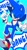 Size: 1097x2048 | Tagged: safe, artist:omiso_05_, sonic the hedgehog, 2025, blue background, dialogue, english text, fingergun, looking at viewer, mouth open, outline, pointing, simple background, smile, solo, wink