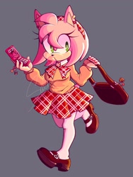 Size: 1536x2048 | Tagged: safe, artist:saltypretzel66, amy rose, alternate outfit