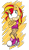 Size: 616x1052 | Tagged: dead source, safe, artist:atomiclance, abstract background, arms folded, barely sonic related, crossover, frown, head tilt, looking offscreen, looking up, mobianified, my little pony, pony, semi-transparent background, solo, standing, sunset shimmer, unicorn