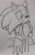 Size: 1017x1600 | Tagged: safe, artist:sonikera19xd, sonic the hedgehog, 2023, hand out, line art, looking at viewer, monochrome, mouth open, signature, smile, solo, standing, traditional media, wink