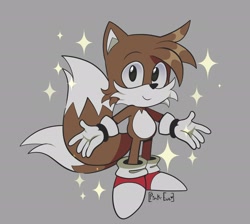 Size: 2048x1832 | Tagged: safe, artist:pinksodaeve, miles "tails" prower, adventures of sonic the hedgehog, solo, sparkles