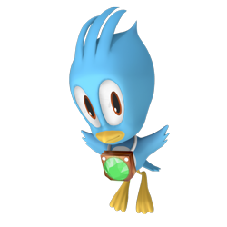 Size: 1000x1000 | Tagged: safe, artist:nibroc-rock, flicky, 2016, 3d, lily, looking at viewer, necklace, simple background, smile, solo, transparent background