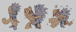 Size: 640x274 | Tagged: safe, artist:dddeerbo, miles "tails" prower, sonic the hedgehog, carrying them, cute, duo, eyes closed, grey background, hugging, kiss on cheek, kith, laughing, looking at each other, monochrome, sfx, simple background, smile, standing, wagging tail, whiskers