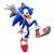 Size: 4000x4000 | Tagged: safe, artist:tbsf-yt, sonic the hedgehog, sonic heroes, 2024, 3d, backwards v sign, blender (medium), looking at viewer, mid-air, mouth open, open mouth, open smile, redraw, solo, transparent background, treads, v sign