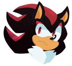 Size: 2048x1872 | Tagged: safe, artist:toxicsoul77, shadow the hedgehog, 2018, chest fluff, frown, head only, lineless, looking at viewer, no outlines, signature, simple background, solo, transparent background