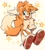 Size: 1851x2048 | Tagged: safe, artist:andy_pelusa, miles "tails" prower, 2025, arm fluff, chest fluff, ear fluff, floppy ears, fluffy, looking at viewer, mouth open, one fang, pawpads, signature, simple background, smile, solo, star (symbol), whiskers, white background