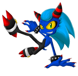 Size: 1024x995 | Tagged: safe, artist:alyrian, sonic the hedgehog, oc, oc:sonic the zeti, zeti, 2014, looking at viewer, simple background, smile, solo, sonic lost world, species swap, transparent background, yellow sclera, zetified