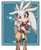 Size: 827x1012 | Tagged: safe, artist:cherrychart, silver the hedgehog, hedgehog, boots, candy, grey fur, jacket, male, socks, solo, yellow eyes