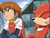 Size: 991x750 | Tagged: safe, chris thorndyke, knuckles the echidna, echidna, human, clothes, duo, relaxing, screencap, sonic x