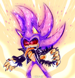 Size: 867x900 | Tagged: safe, artist:virune, scourge the hedgehog, super scourge, super form