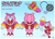 Size: 1800x1296 | Tagged: safe, artist:shadowwalk, amy rose, ihxcel mecha au, mecha, reference sheet, size difference