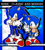 Size: 848x943 | Tagged: safe, artist:zeed_02, sonic the hedgehog, hedgehog, abstract background, classic sonic, duo, male, modern sonic, pose, self paradox