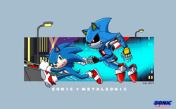 Size: 1131x707 | Tagged: safe, artist:jame5rheneaz, metal sonic, sonic the hedgehog