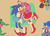 Size: 1280x919 | Tagged: safe, artist:mushtoons, amy rose, sonic the hedgehog, hedgehog, duo, female, gender swap, half r63 shipping, lesbian
