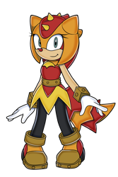 Size: 1280x1920 | Tagged: safe, artist:sonicguru, trip the sungazer, lizard, female, modern style, solo