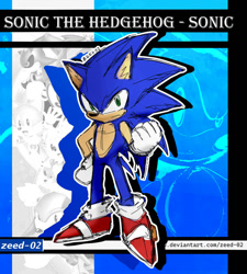 Size: 848x943 | Tagged: safe, artist:zeed_02, sonic the hedgehog
