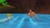 Size: 1366x768 | Tagged: safe, artist:undeadponysoldier, miles "tails" prower, fox, human, sonic adventure 2, 3d, best friends, chao race, duo, engineer, garry's mod, gmod, goggles, male, shirtless, sitting, swimming, water