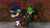 Size: 3840x2160 | Tagged: safe, artist:georgetheredengine15, scourge the hedgehog, sonic the hedgehog, hedgehog, punching