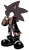 Size: 349x600 | Tagged: safe, artist:virune, scourge the hedgehog, hedgehog, alternate version, black fur, fingerless gloves, jacket, male, missing accessory, shoes, simple background, top surgery scars, trans male, transgender, transparent background, yellow eyes