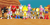 Size: 1264x632 | Tagged: safe, artist:danidt, amy rose, antoine d'coolette, blaze the cat, bunnie rabbot, knuckles the echidna, miles "tails" prower, rotor walrus, sally acorn, shadow the hedgehog, silver the hedgehog, sonic the hedgehog, super sonic, 3d, group, mmd, piko piko hammer, super form