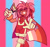 Size: 931x869 | Tagged: safe, artist:carnation-damnation, amy rose, abstract background, aromantic, aromantic pride, cape, cute, eyes closed, flag, lesbian, lesbian pride, pride, pride flag, smile, solo, tan skin, trans female, trans pride, transgender, v sign