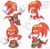 Size: 4096x3996 | Tagged: safe, artist:nikkikaji, knuckles the echidna, gender swap, high, simple background, solo