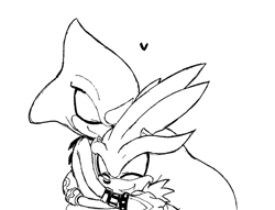 Size: 896x683 | Tagged: safe, artist:ok0wwy7, espio the chameleon, silver the hedgehog, cute, duo, espio x silver, eyes closed, gay, heart, hugging, line art, shipping, silvio, simple background, smile, white background