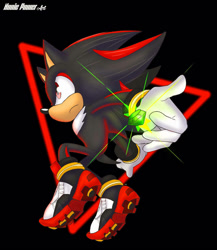 Size: 832x960 | Tagged: safe, artist:nonicpower, shadow the hedgehog, hedgehog, chaos emerald, male, solo