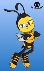 Size: 3000x4800 | Tagged: safe, artist:thewerewolven, barry b benson, bee movie, mobianified