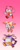Size: 296x727 | Tagged: safe, artist:ozmodai, amy rose, big the cat, cheese (chao), cream the rabbit, froggy, cat, chao, hedgehog, rabbit, sonic heroes, 2025, chibi, cute, fishing pole, gradient background, group, neutral chao, team rose, trio