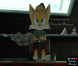 Size: 2501x2100 | Tagged: safe, artist:jocelynminions, miles "tails" prower, nine, sonic prime, shoes