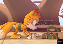 Size: 3000x2100 | Tagged: safe, artist:jocelynminions, mangey, miles "tails" prower, sonic prime, shoes