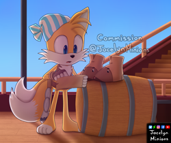 Size: 2501x2100 | Tagged: safe, artist:jocelynminions, miles "tails" prower, sails, sonic prime, shoes