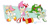Size: 4800x2400 | Tagged: safe, artist:cartoonicus, amy rose, cosmo the seedrian, cream the rabbit, hedgehog, rabbit, cute, piko piko hammer, redesign, sonic x, team rose, trio