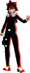 Size: 431x1031 | Tagged: safe, artist:nerey006, shadow the hedgehog, human, humanized, mmd