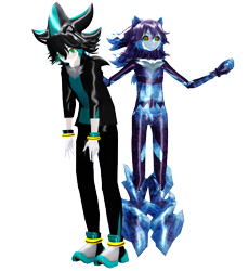 Size: 651x708 | Tagged: safe, artist:nerey006, mephiles the dark, human, humanized, mmd