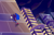 Size: 3247x2106 | Tagged: safe, artist:gaborabo, sonic the hedgehog, 2020, abstract background, building, nighttime, outdoors, running, solo, speed highway, speedpaint available, speedpaint in description