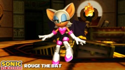 Size: 1192x670 | Tagged: safe, artist:sab64, rouge the bat, 3d, pyramid cave, solo