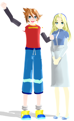 Size: 720x1170 | Tagged: safe, artist:univermangamangasimu, chris thorndyke, maria robotnik, human, 3d, duo, simple background, transparent background
