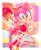 Size: 1200x1467 | Tagged: safe, artist:drawntildawn, amy rose, abstract background, outline, piko piko hammer, v sign
