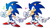 Size: 5757x3234 | Tagged: safe, artist:mercadex_8, sonic the hedgehog, 2025, duality, heart, looking at viewer, simple background, smile, solo, standing, star (symbol), white background