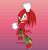 Size: 872x916 | Tagged: safe, artist:lunarozza, knuckles the echidna, 2025, abstract background, solo