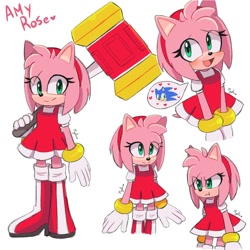 Size: 2000x2000 | Tagged: safe, artist:sonikku1999, amy rose