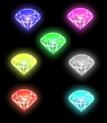 Size: 865x991 | Tagged: safe, artist:tails19950, 2010, black background, chaos emerald, glowing, no characters, simple background