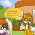 Size: 1280x1280 | Tagged: safe, artist:aa343, miles "tails" prower, vanilla the rabbit, comic:babysitting (aa343), 2025, abstract background, clouds, comic, daytime, deviantart watermark, dialogue, duo, english text, eyes closed, flower, house, obtrusive watermark, outdoors, smile, speech bubble, standing, thumbs up, watermark